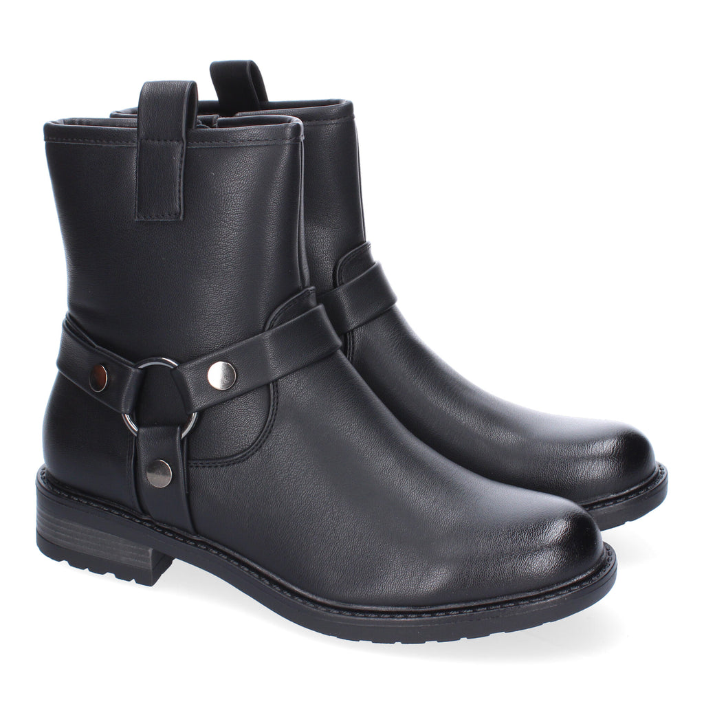Botines moteros en negro