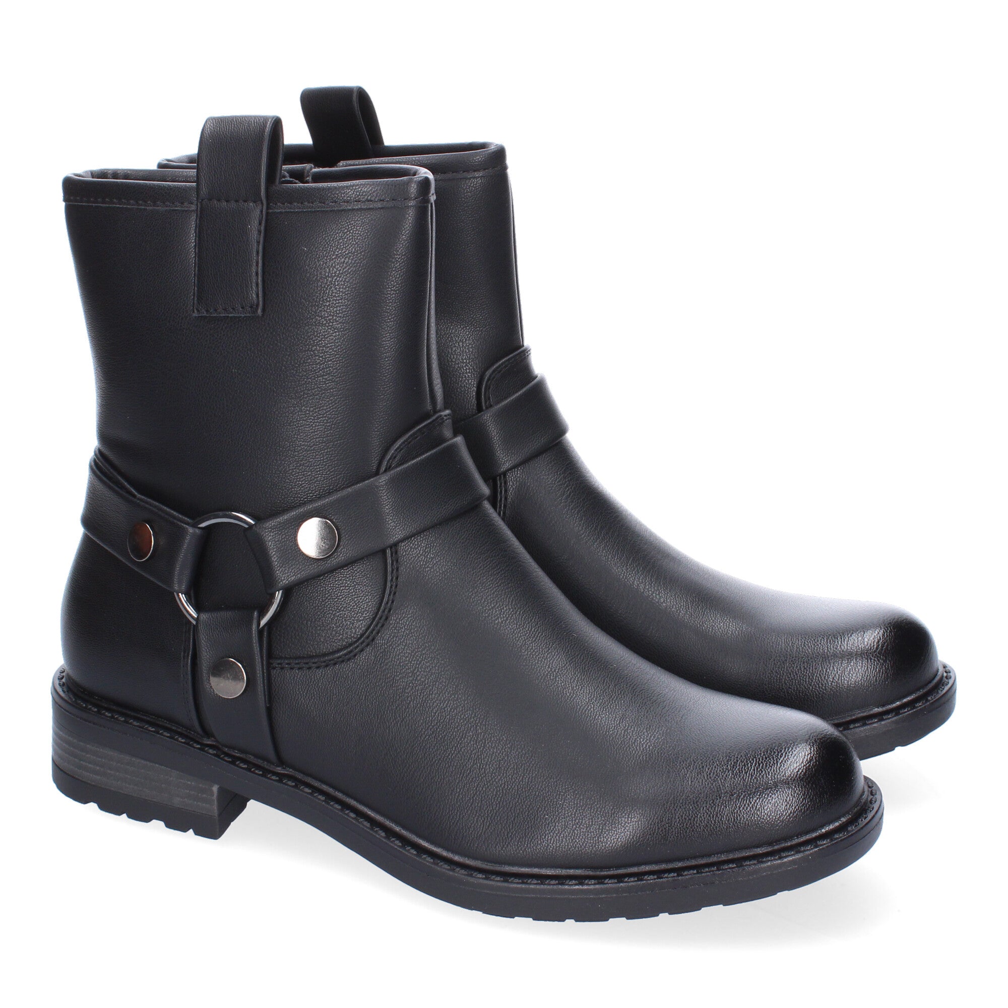 Botines moteros en negro