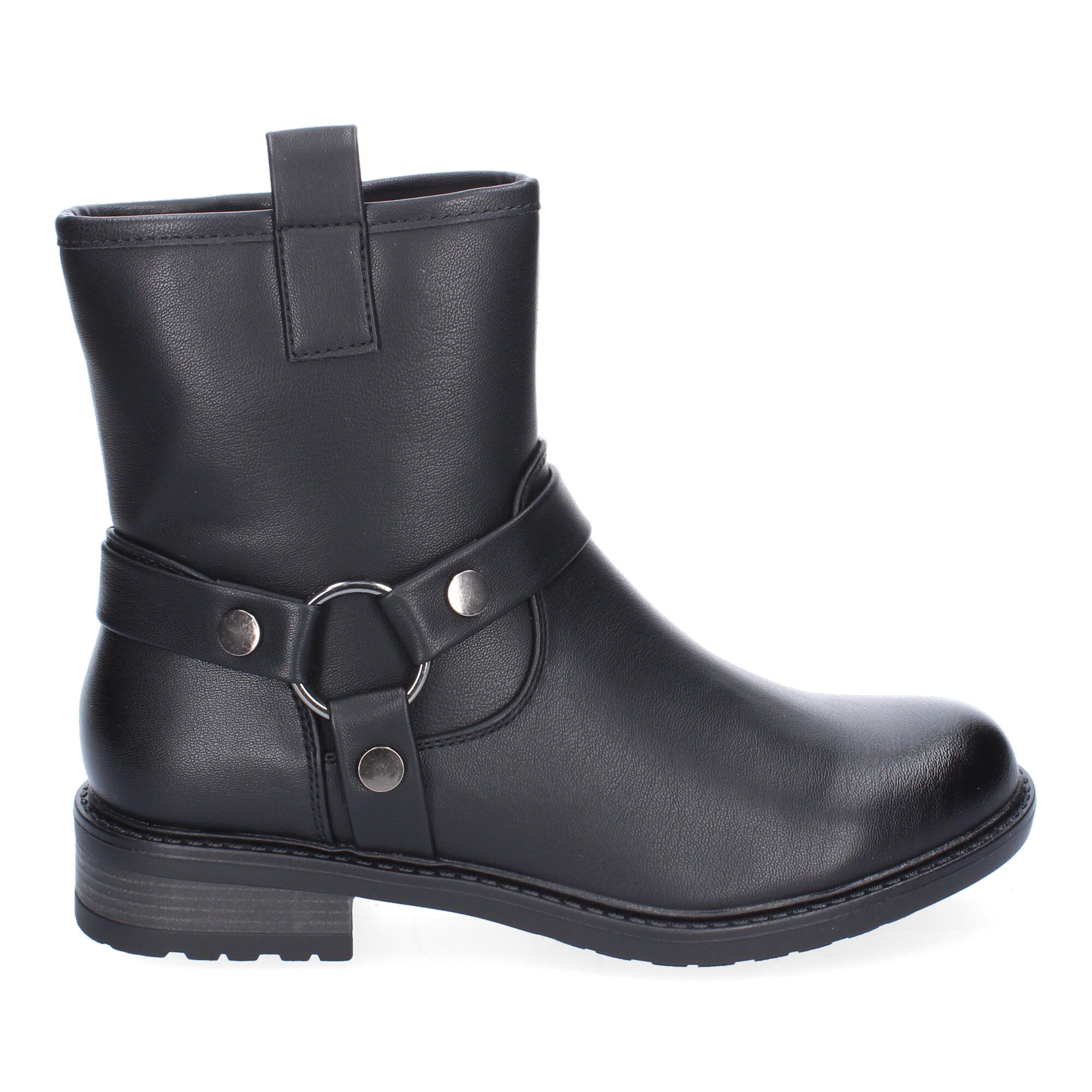 Botines moteros en negro