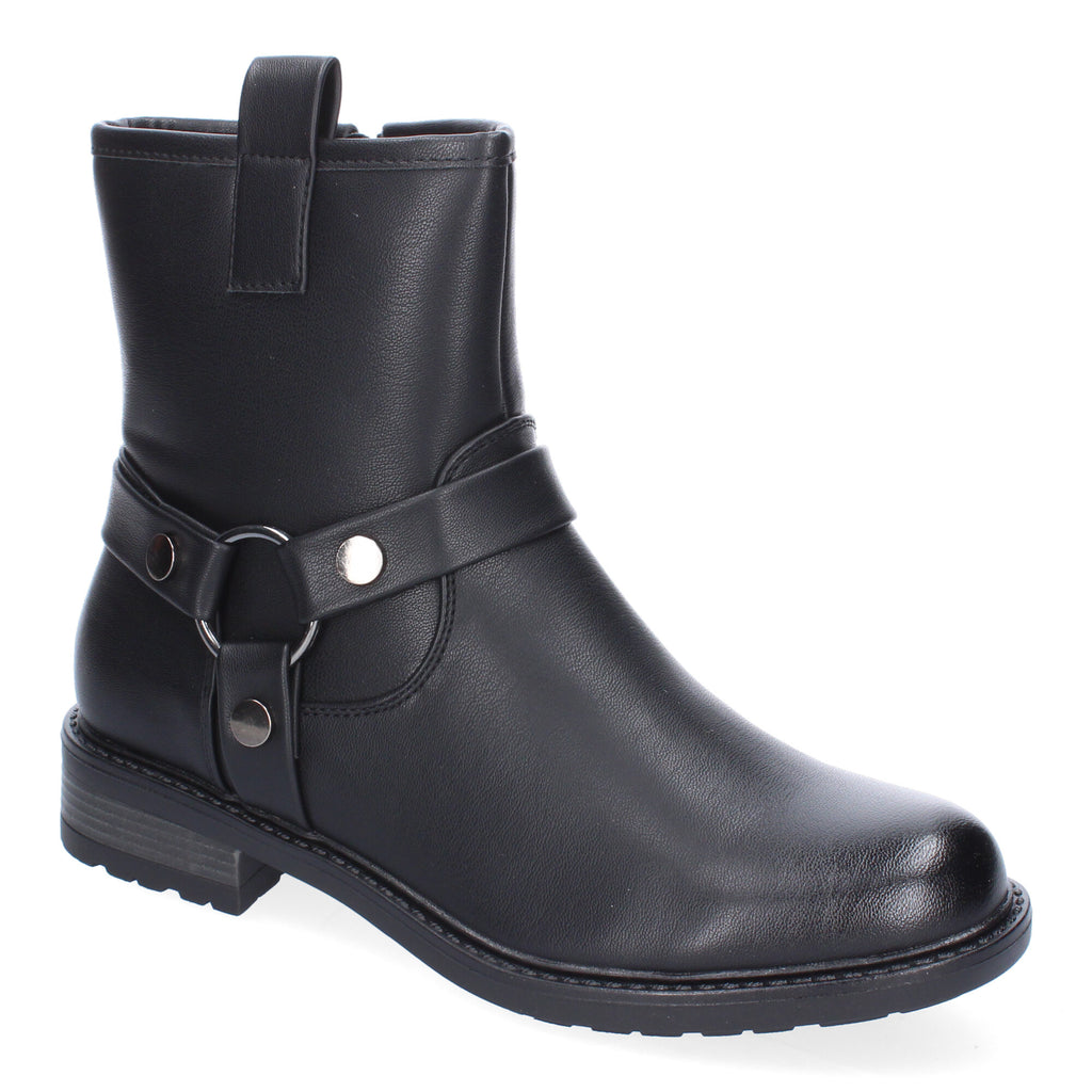 Botines moteros en negro