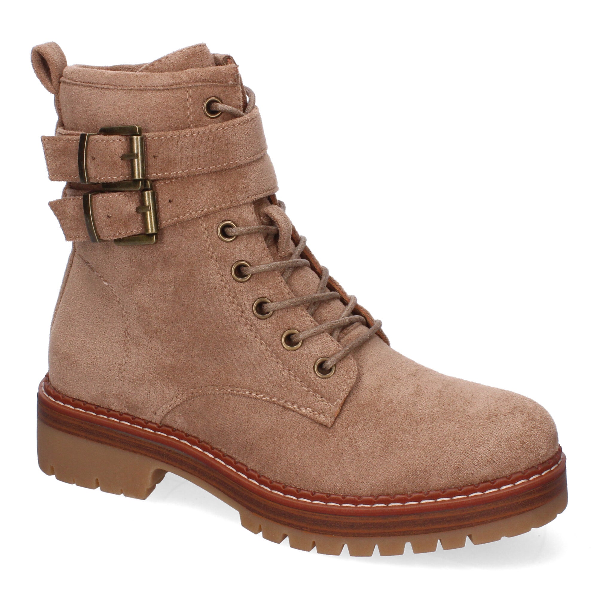 Botas para Mujer Cómodas y Elegantes con Hebillas y Suela Dentada