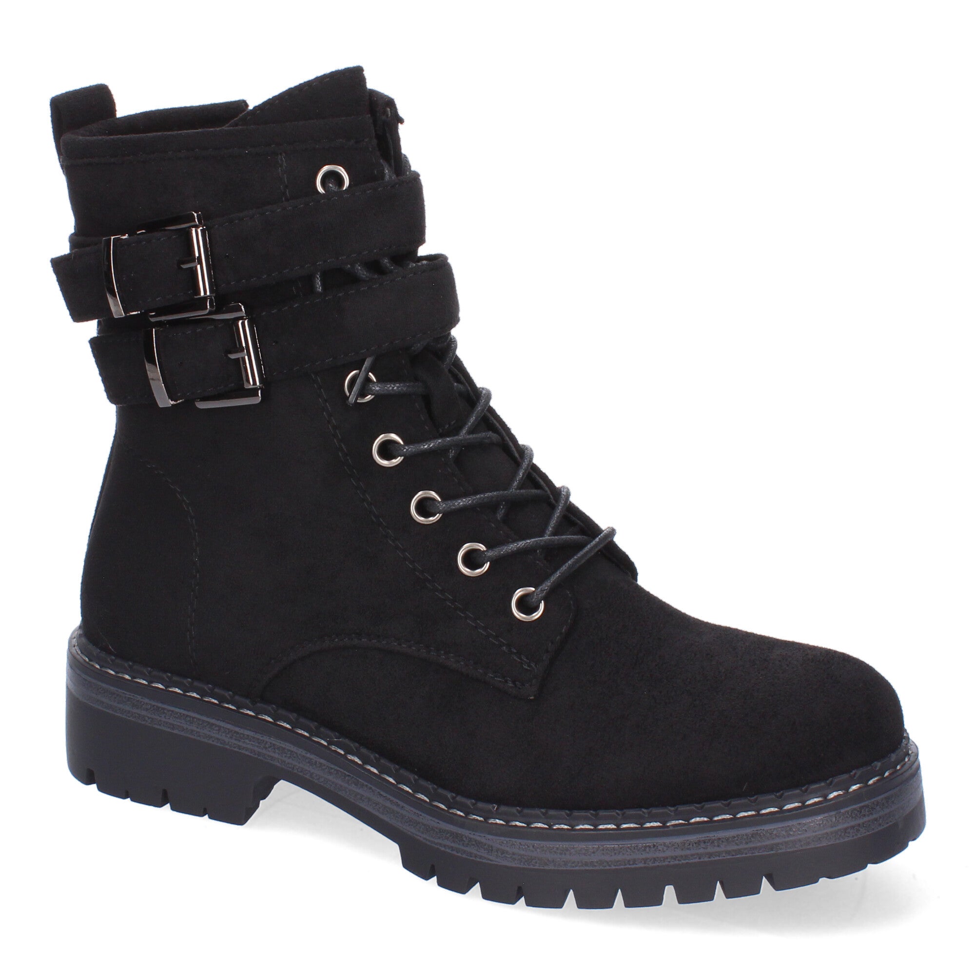 Botas para Mujer Cómodas y Elegantes con Hebillas y Suela Dentada