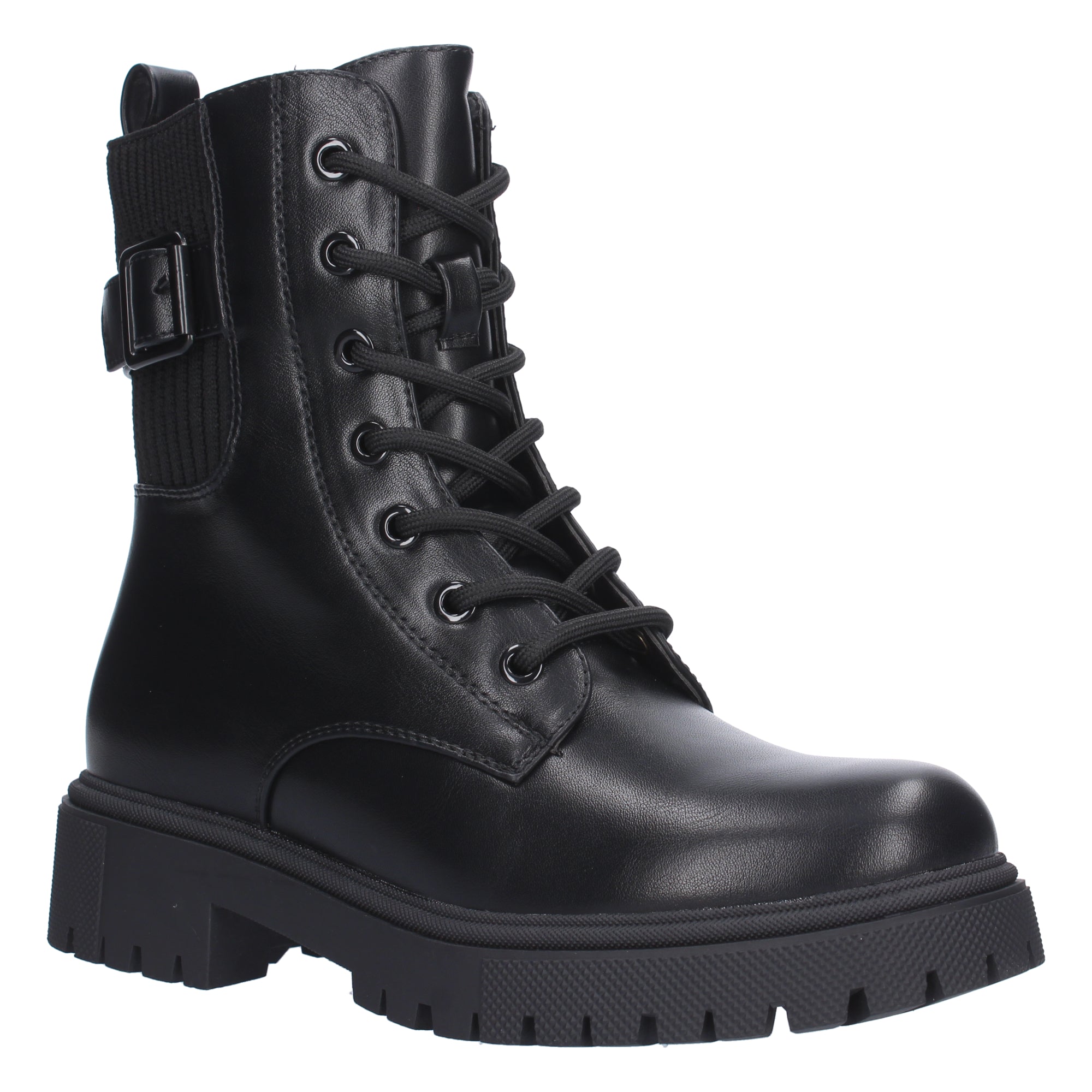 Botin negro con hebilla