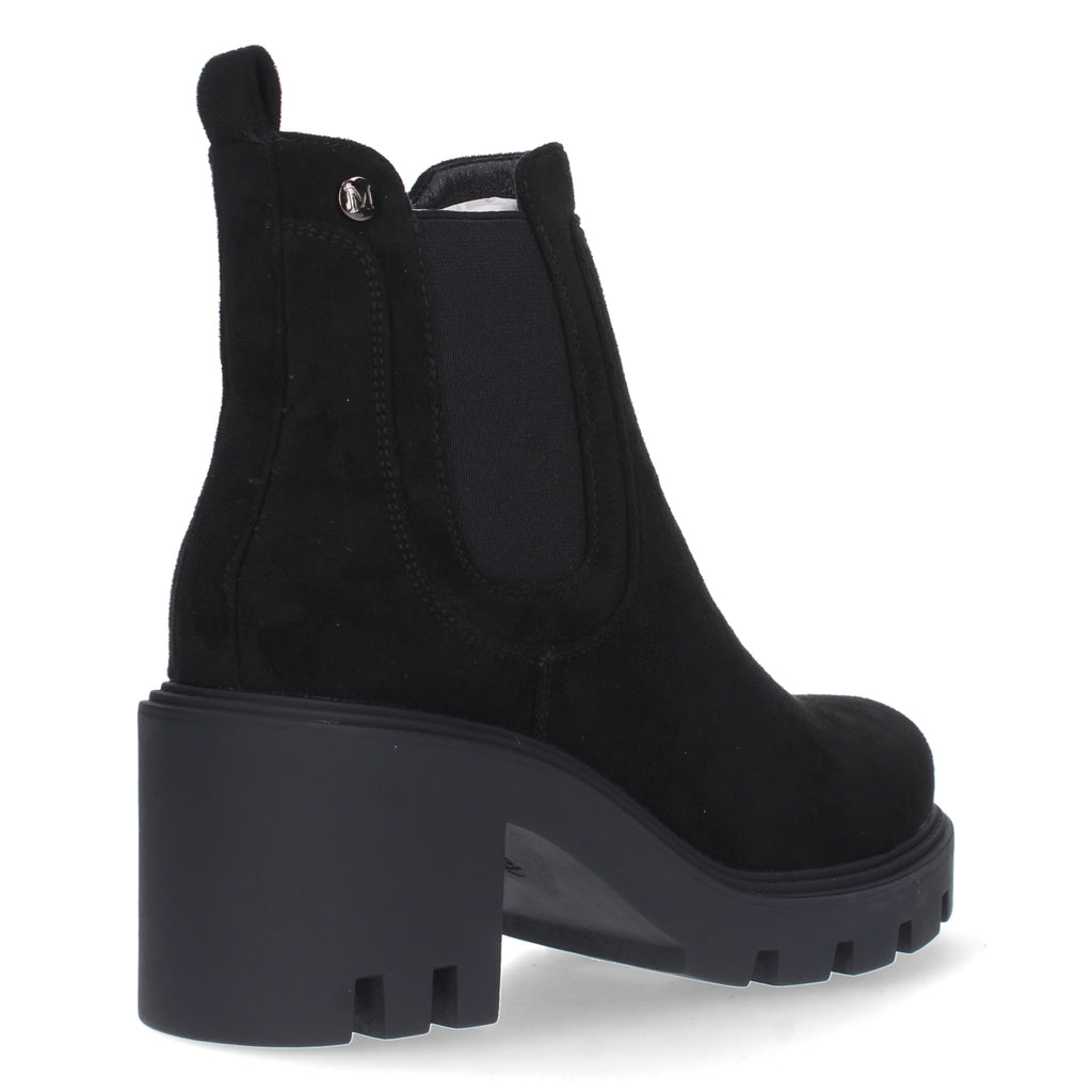 Botines negros estampado liso