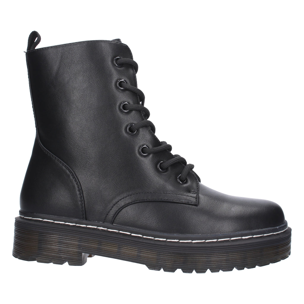 Botines negros con cierre cremallera