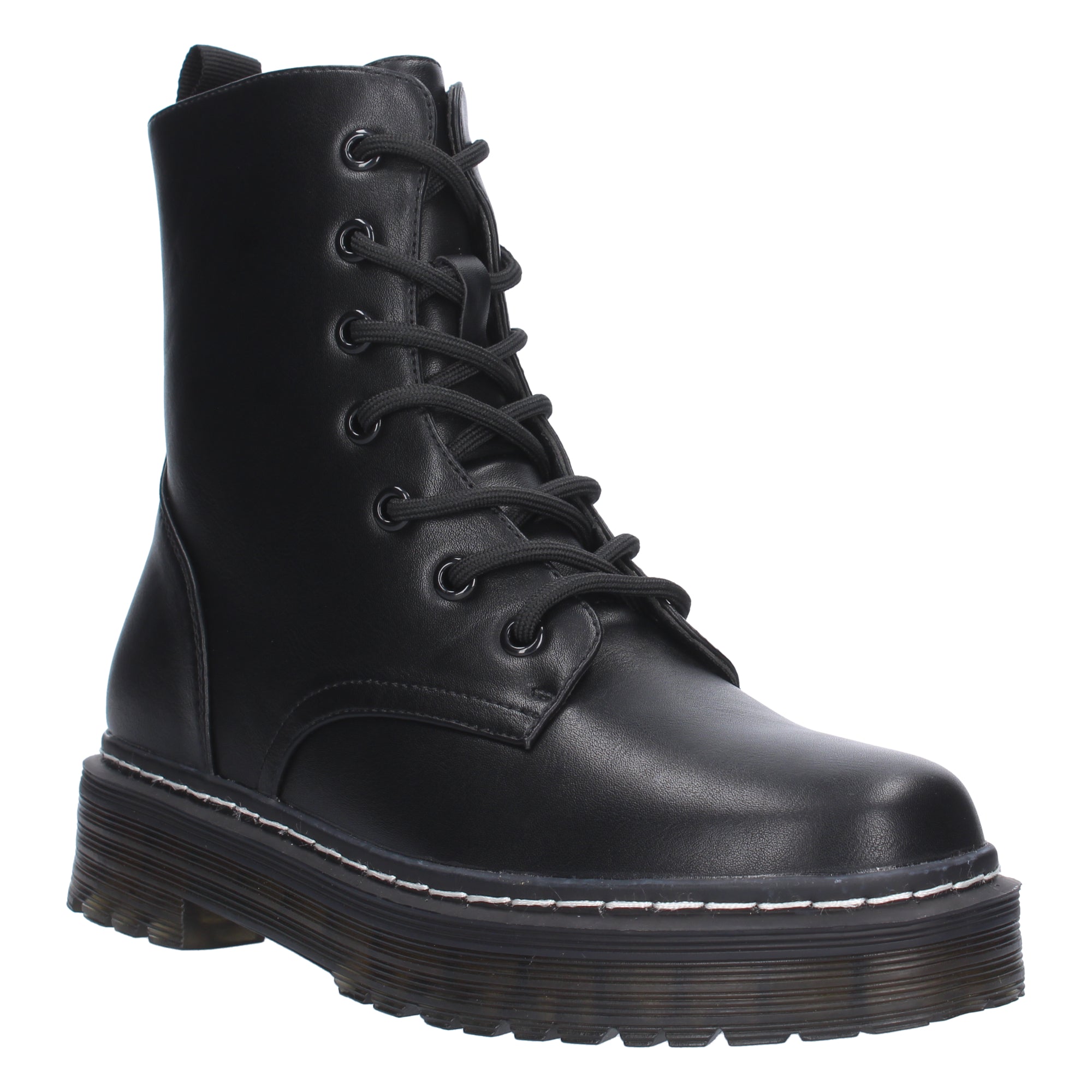 Botines negros con cierre cremallera