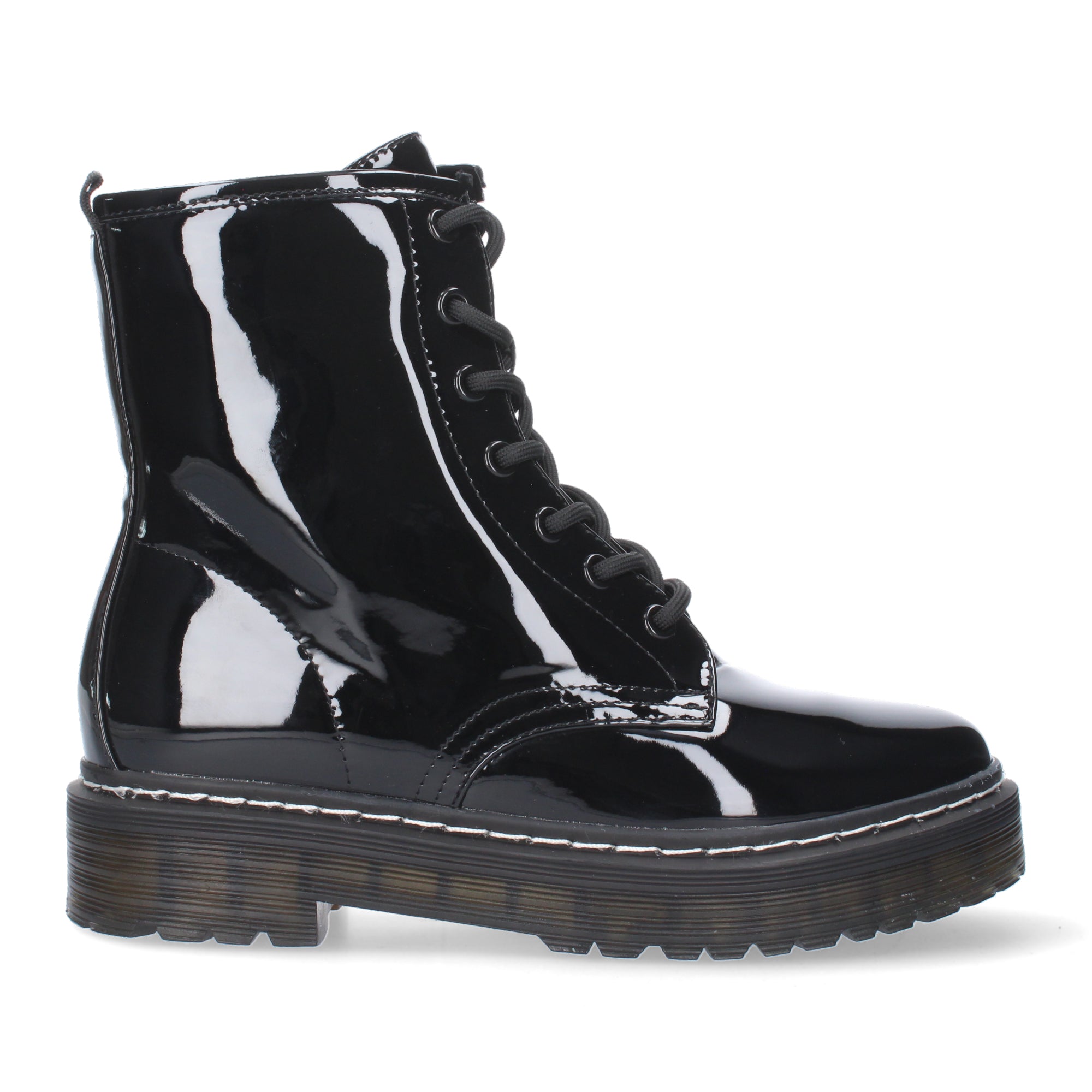 Botines negros imitación charol