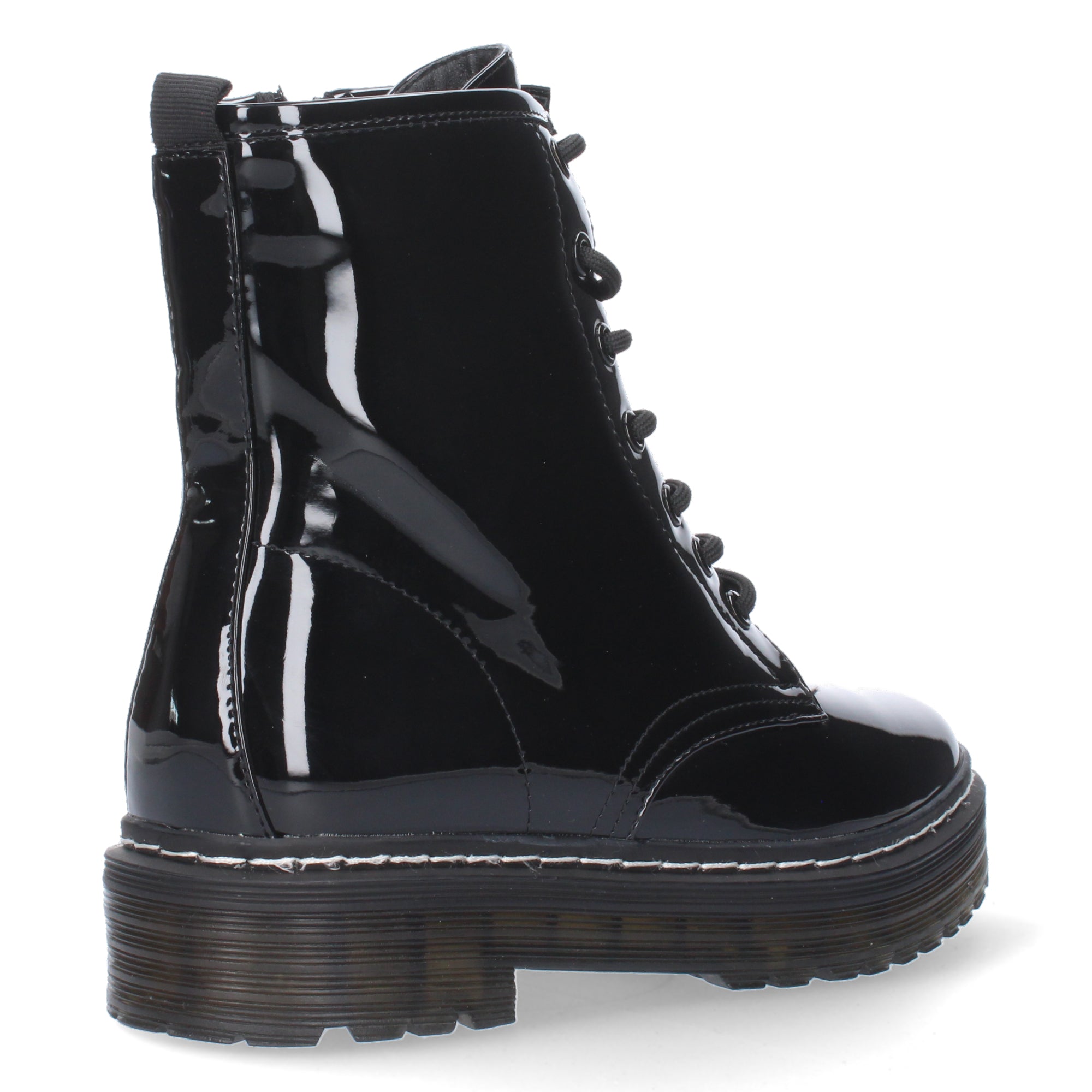Botines negros imitación charol
