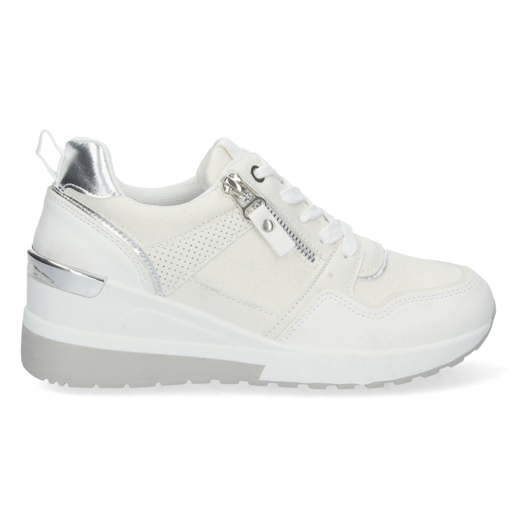 Zapatilla de Cuña para Mujer Comoda Blanca