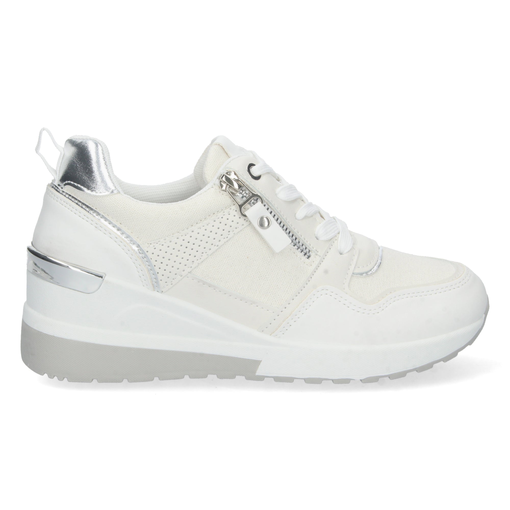 Zapatilla de Cuña para Mujer Comoda Blanca