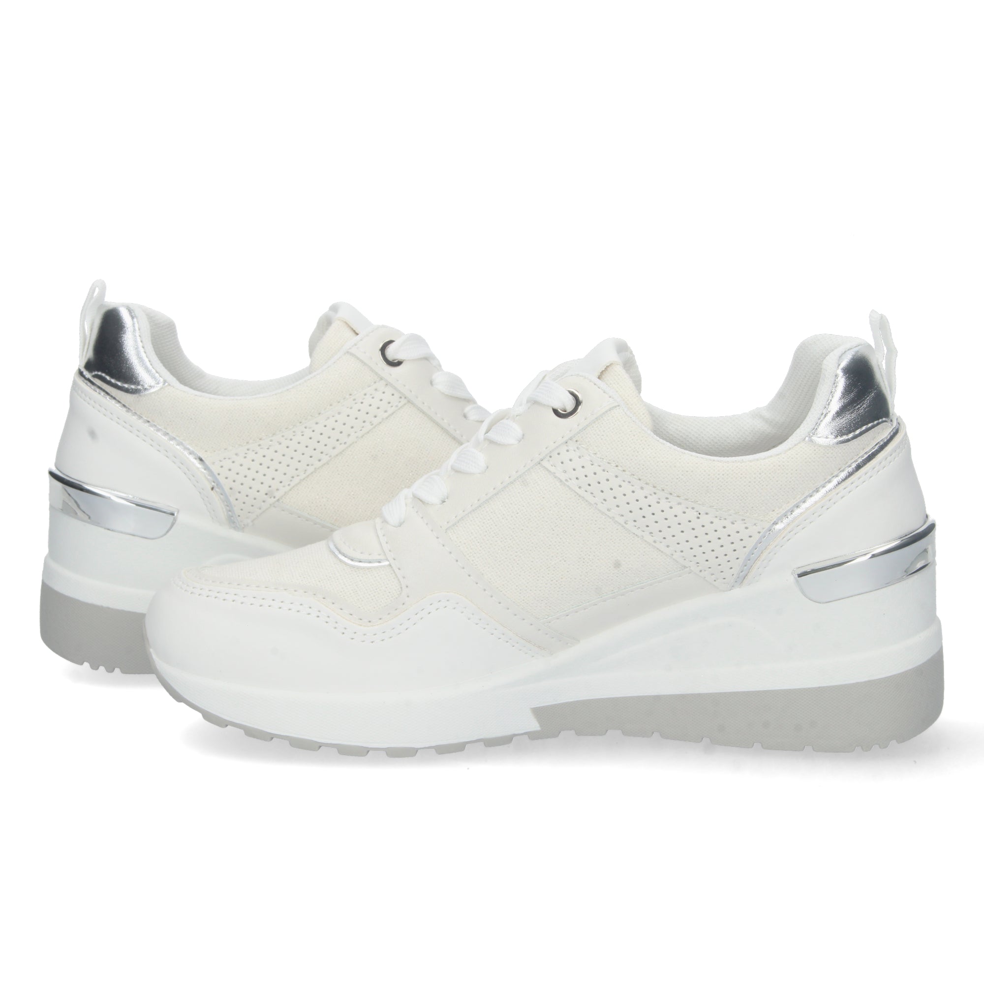 Zapatilla de Cuña para Mujer Comoda Blanca