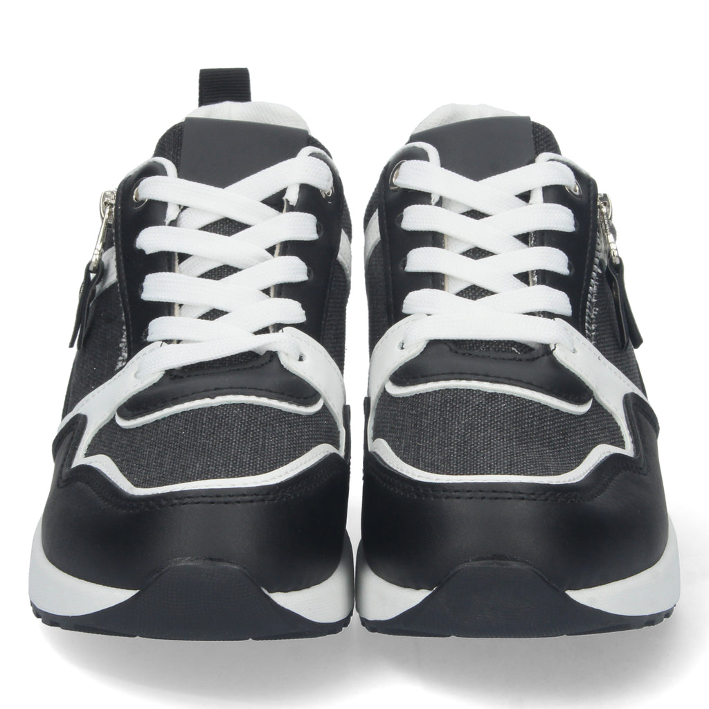 Zapatilla de Cuña para Mujer Comoda Negra