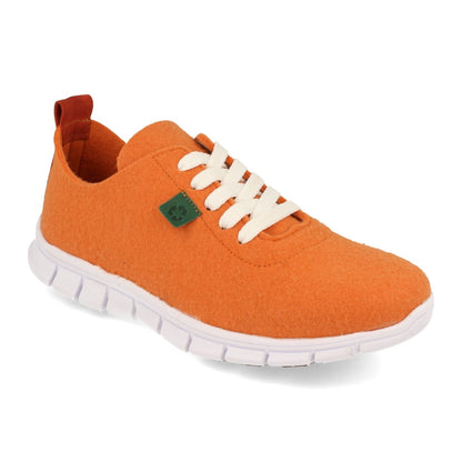 Cyrena Eco Orange – Zapatillas Naranjas Ecológicas para Mujer, 100% Recicladas y Ecológicas, Resistentes al Agua y al Calor | Eco Friendly y Bio | Fabricado en España